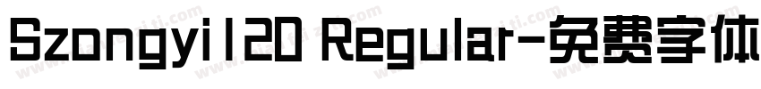 Szongyi120 Regular字体转换